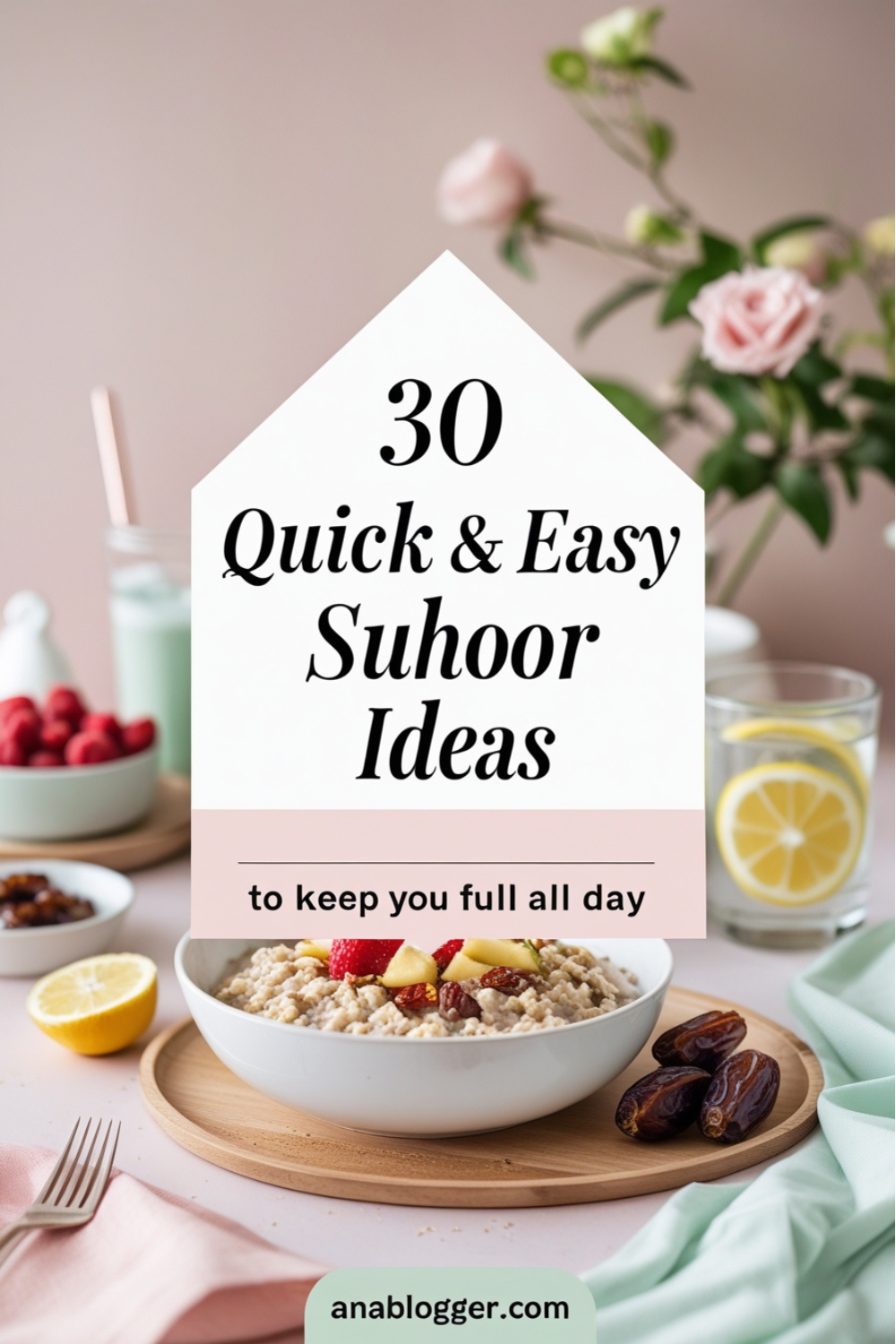 Simple, energy-boosting recipes perfect for busy mornings during Ramadhan.