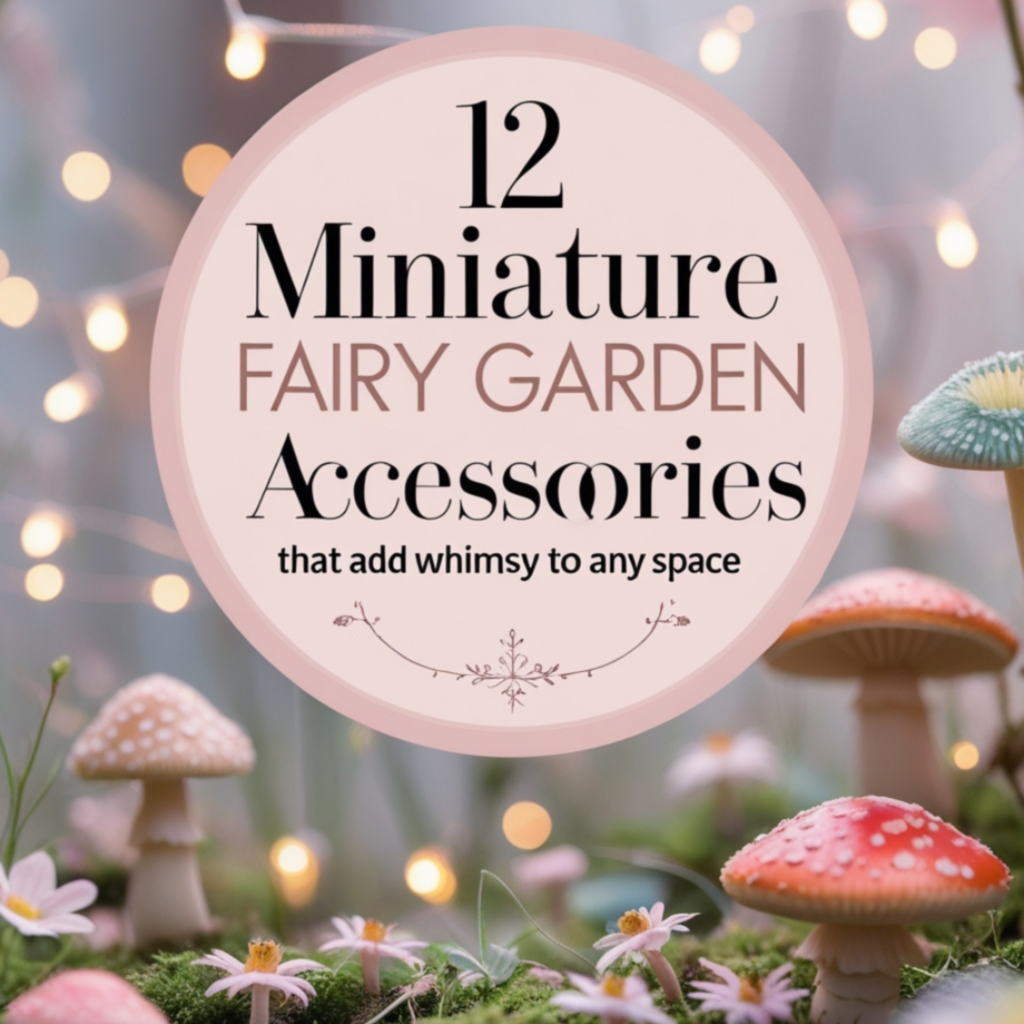 Read more about the article Miniature Fairy Garden Accessories That Add Whimsy and Cozy to your Garden!