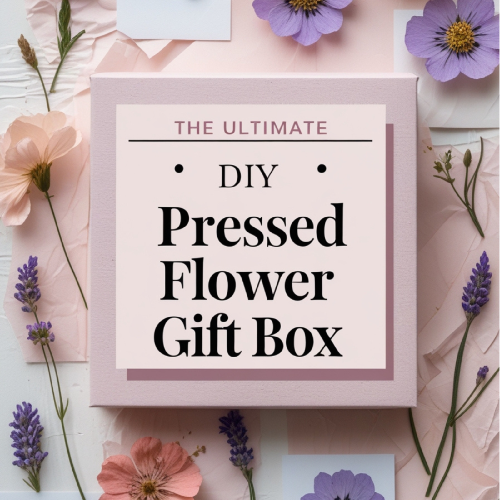 You are currently viewing The Ultimate DIY Pressed Flower Gift Box: How to Make a Coordinated Set
