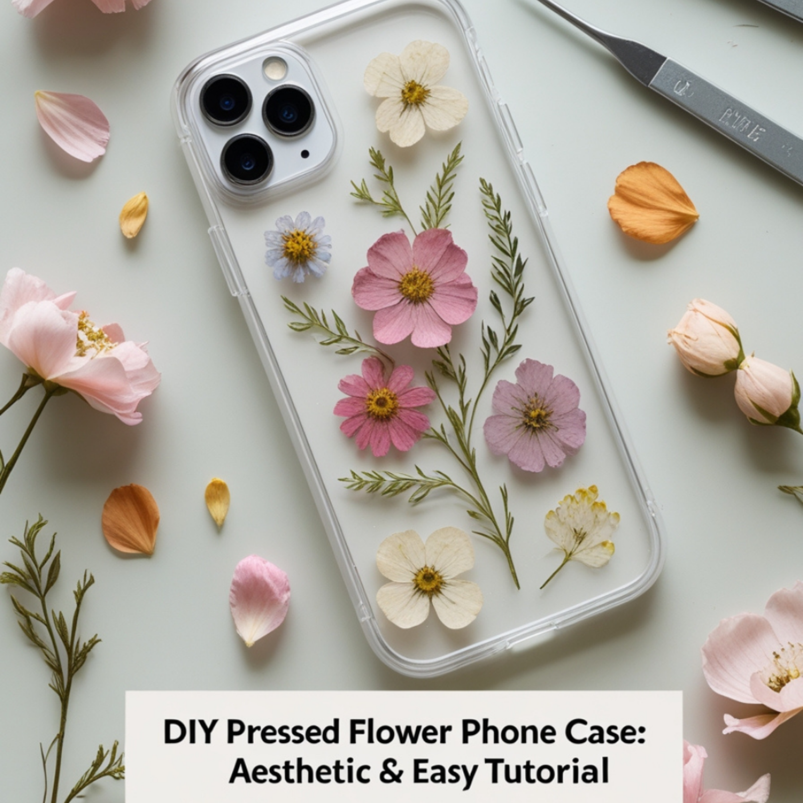 You are currently viewing DIY Pressed Flower Phone Case: Aesthetic & Easy Tutorial