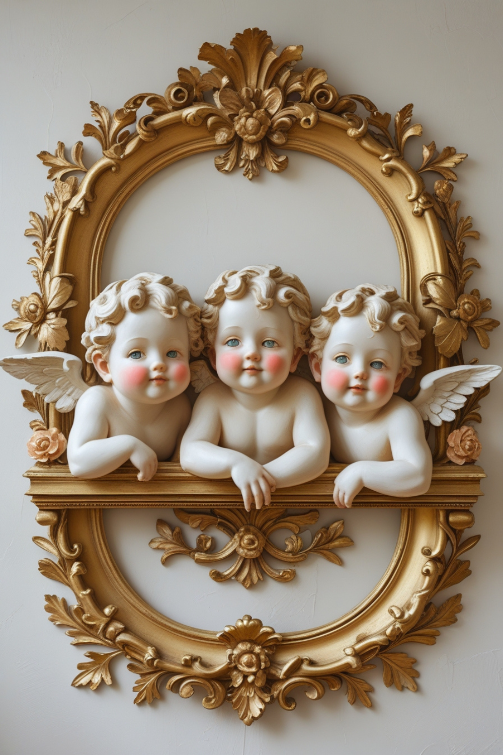 adorable cherubs perched gracefully on your wall, adding a divine and whimsical charm.