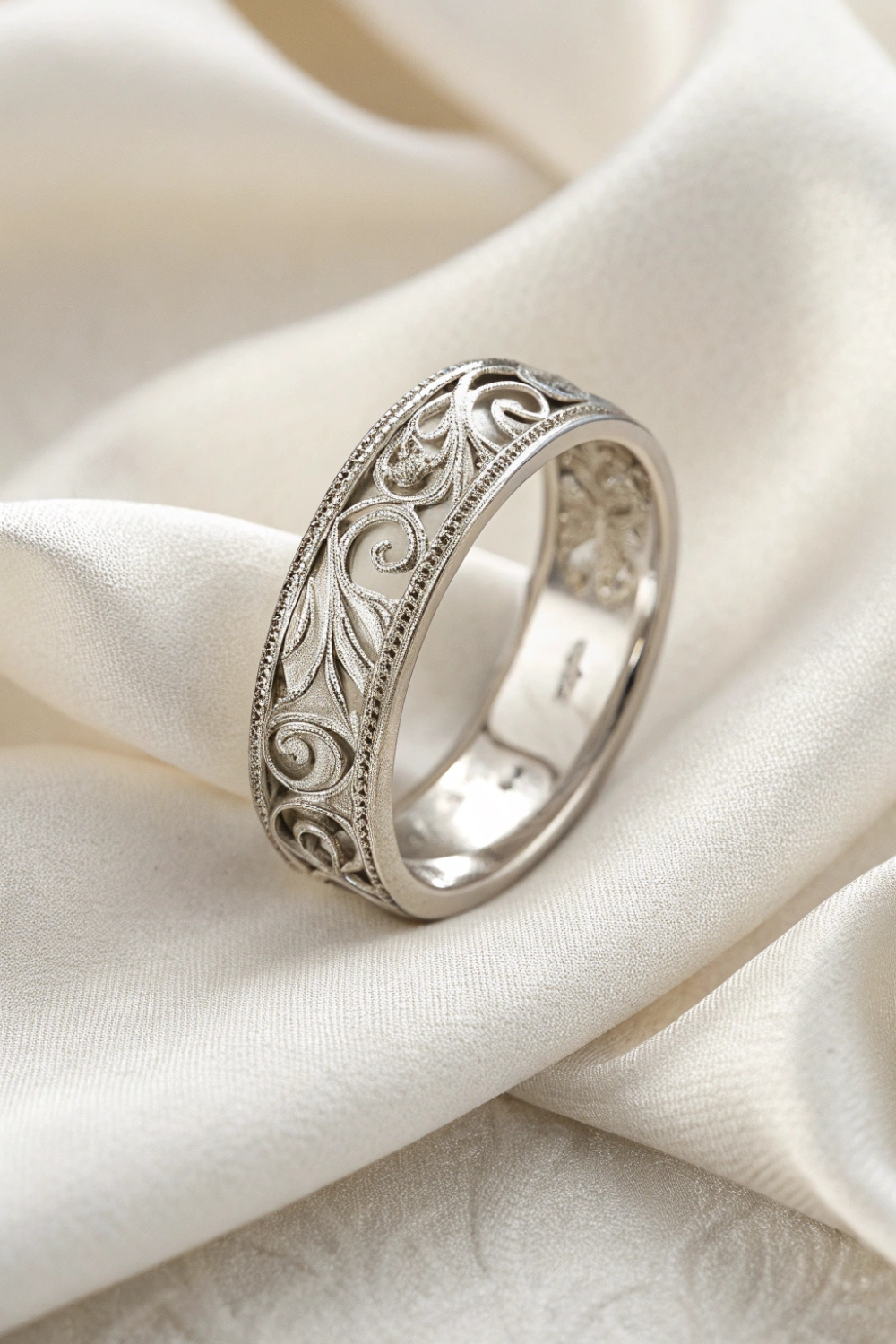 A timeless lab-grown diamond ring or a heirloom band passed down through generations—a symbol of love without the environmental or ethical concerns.