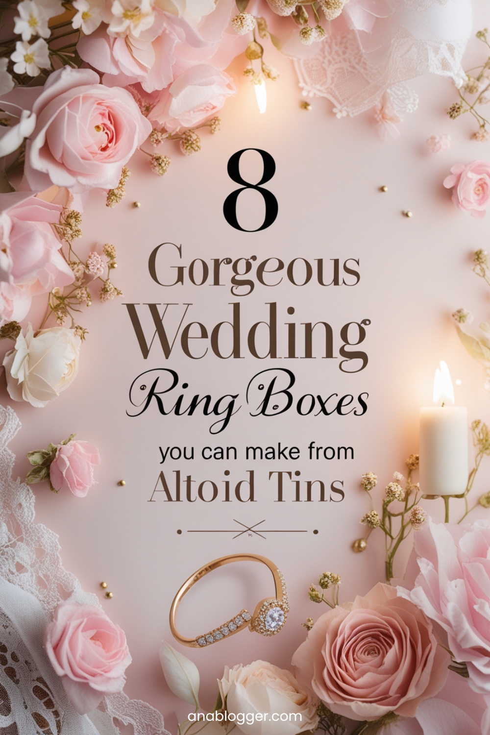 Whether you’re planning a rustic, boho, or fairytale wedding, these DIY Altoid tin ring boxes will add a personalized touch to your big day