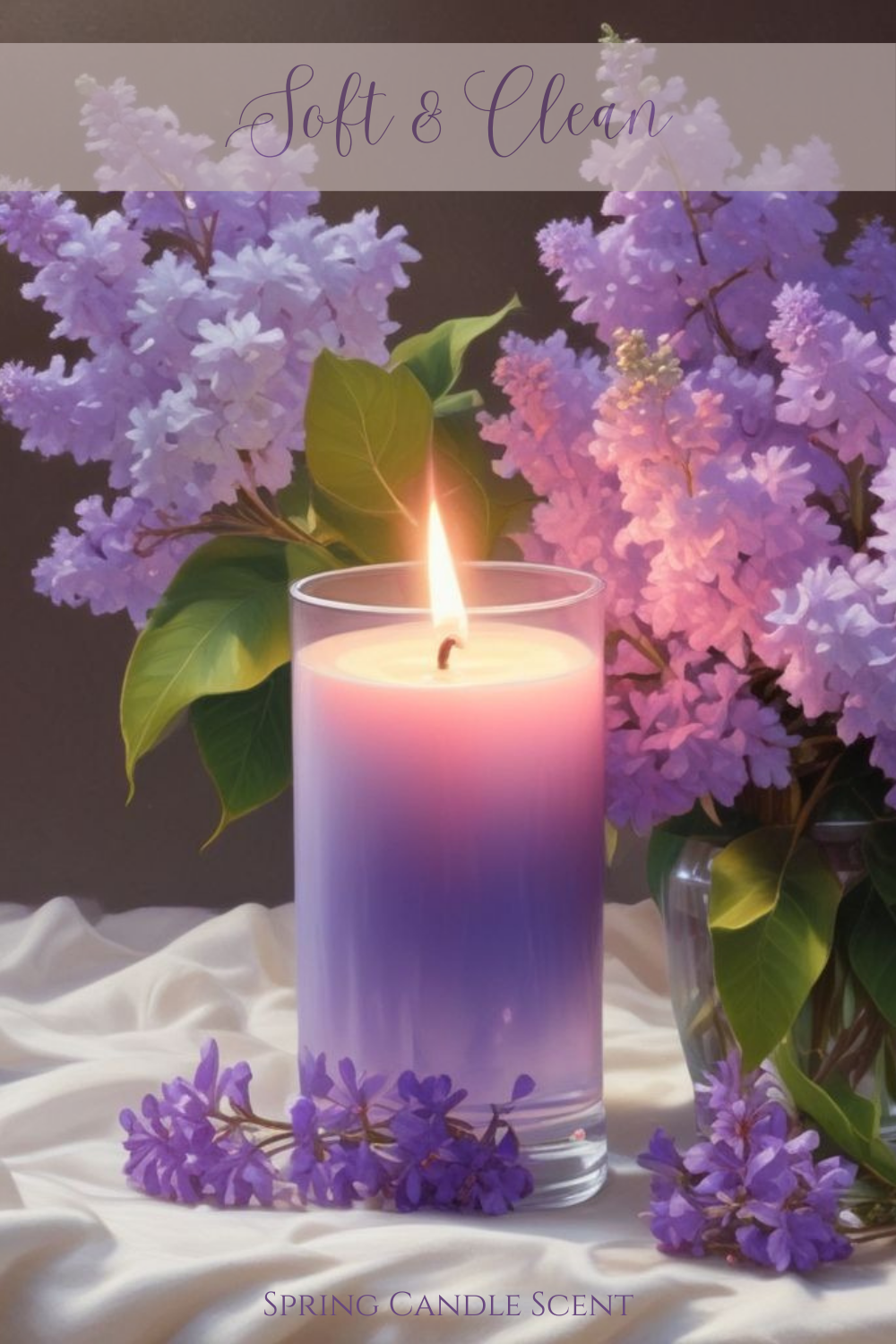 A gentle mix of fresh lilacs and clean cotton sheets makes your home feel airy, soft, and effortlessly springlike.