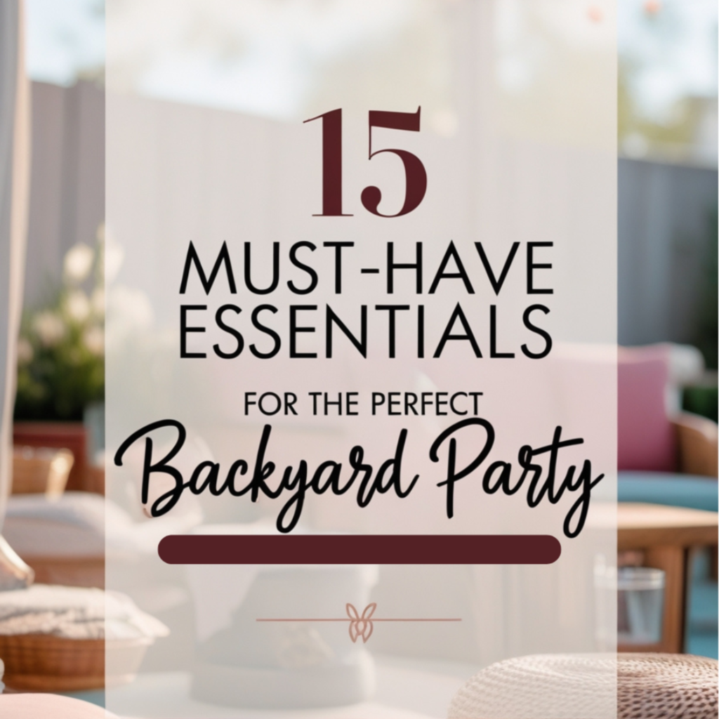 Read more about the article Must-Have Essentials for the Perfect Backyard Party Setup