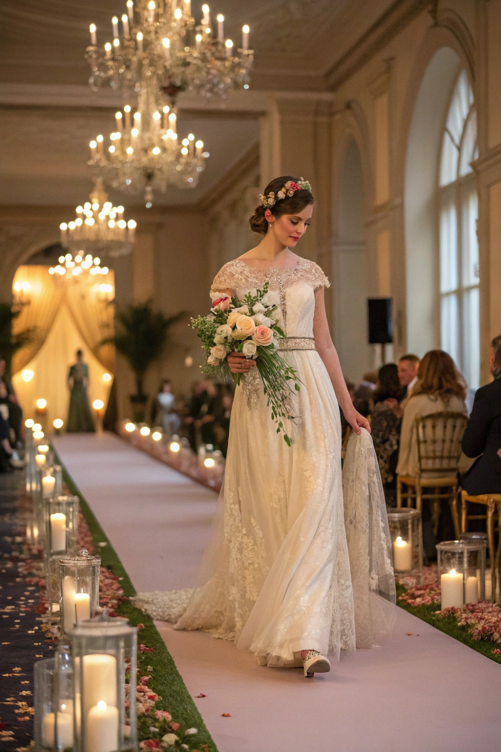 You walk down the aisle in a gorgeous, vintage wedding dress, passed down from a loved one or sourced from an ethical bridal shop. It’s one-of-a-kind, full of history, and 100% sustainable.