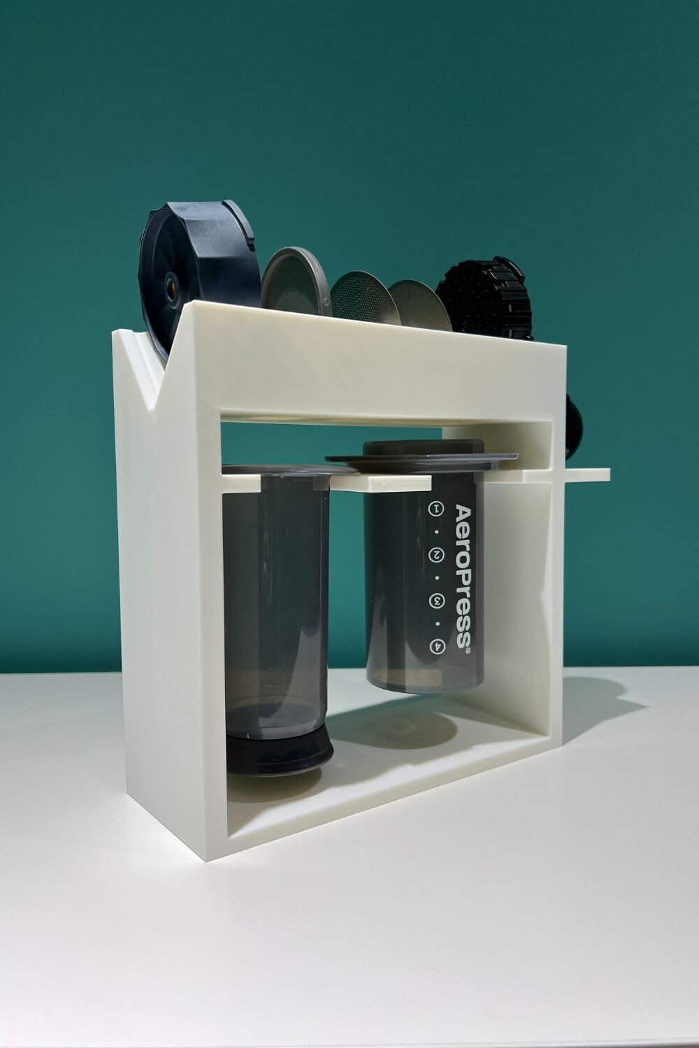 aeropress rack holder side profile 2
