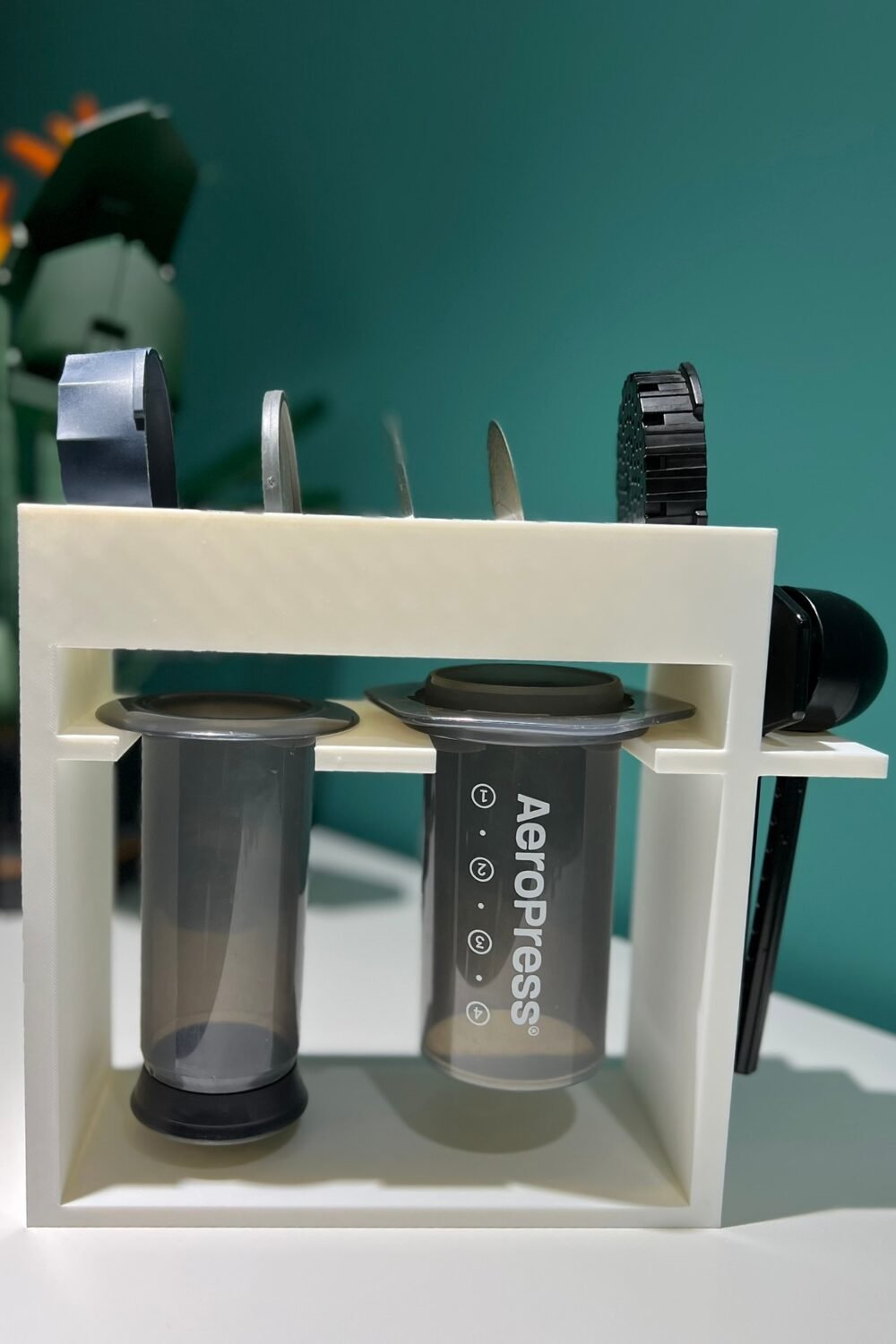 aeropress rack holder front profile