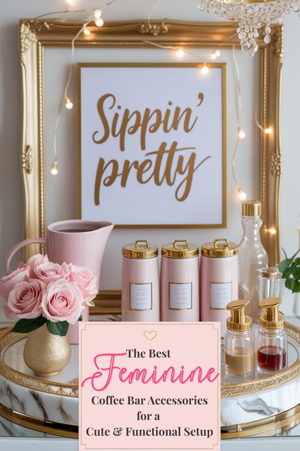 The Best Feminine Coffee Bar Accessories for a Cute & Functional Setup
