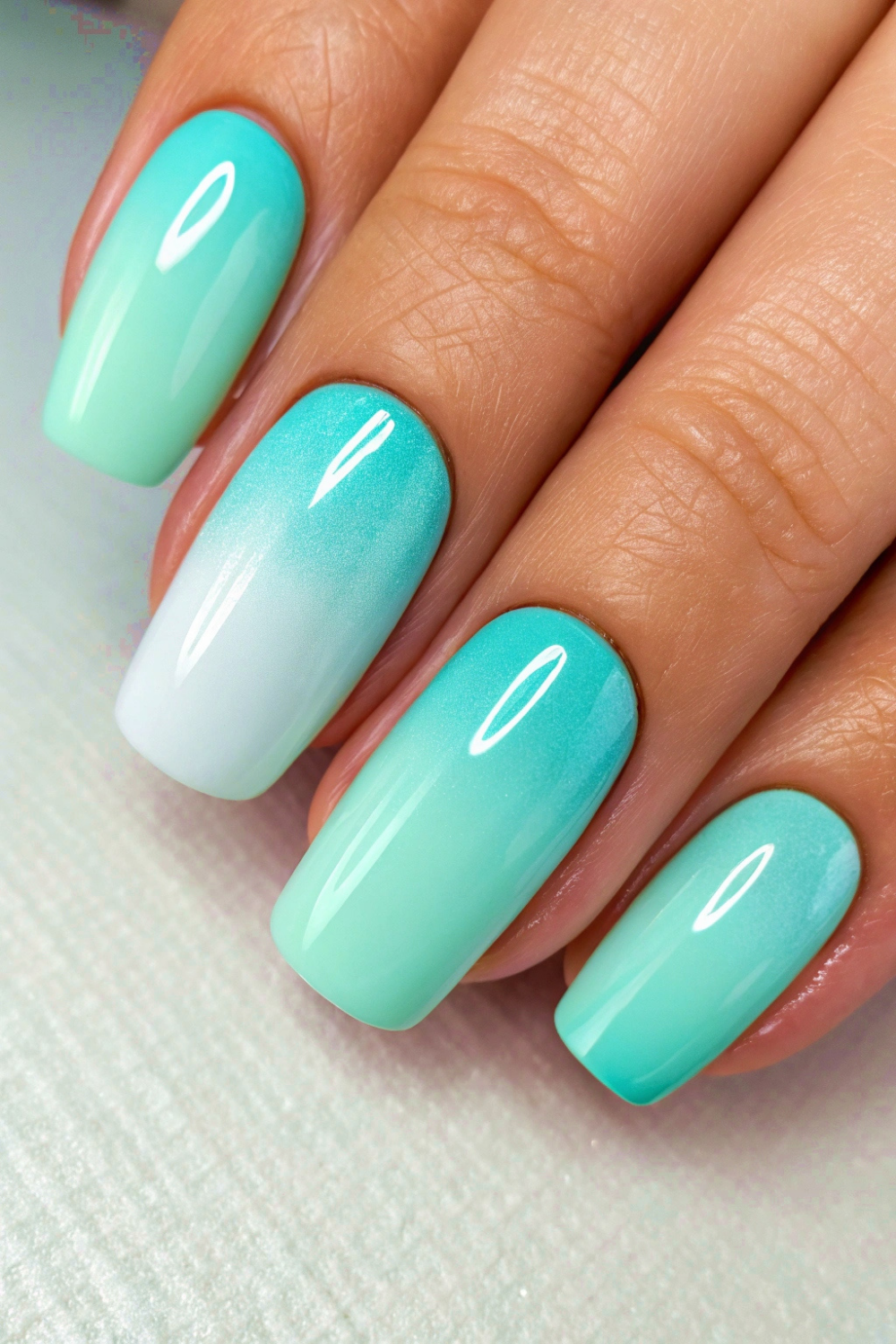 This refreshing color combo gives you the ultimate cool, spring-ready mani.