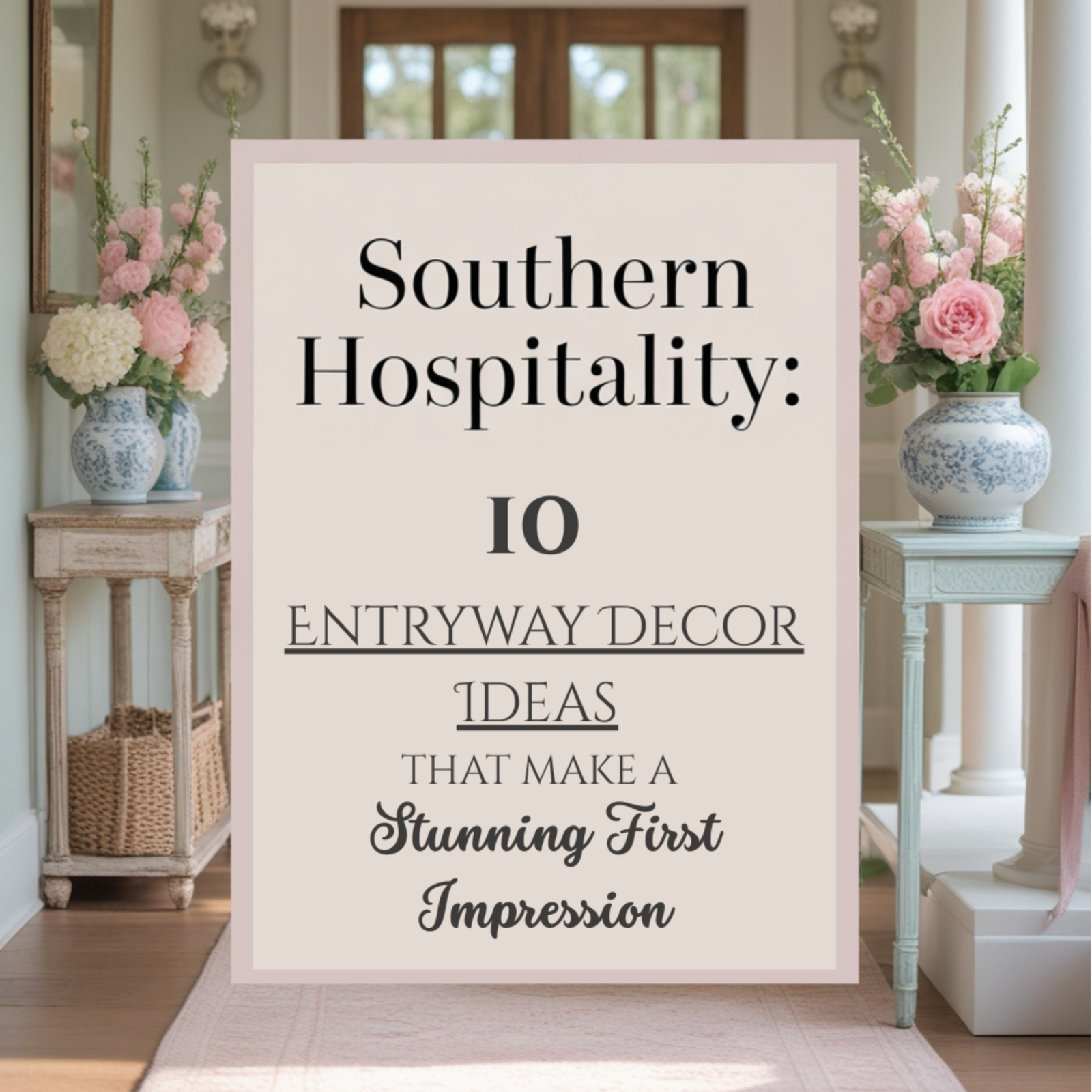 You are currently viewing Southern Hospitality: 10 Entryway Decor Ideas That Make a Stunning First Impression